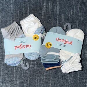 Cat & Jack Boy’s Lightweight Ankle Socks - 20 socks
